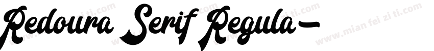 Redoura Serif Regula字体转换